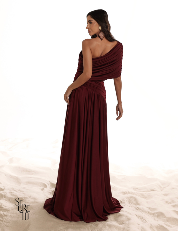 Vestido Longo Capa Versátil Paula Vinho