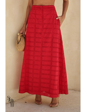 Saia Laise Jully Vermelho