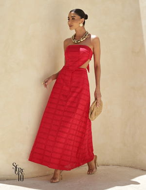 Top Bico Laise Jully Vermelho