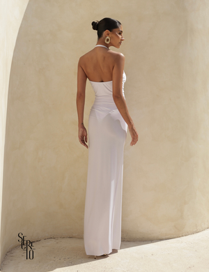 Conjunto Body e Pareô Jersey Mariela Branco