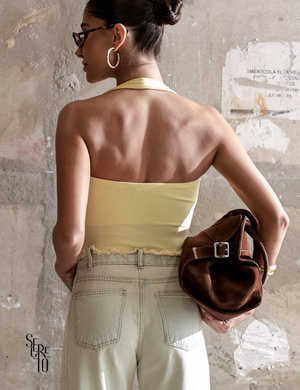 Regata Frente Única Valeska Camomila