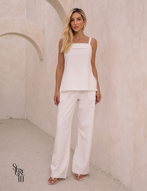 Regata Com Pala Bianca Branco